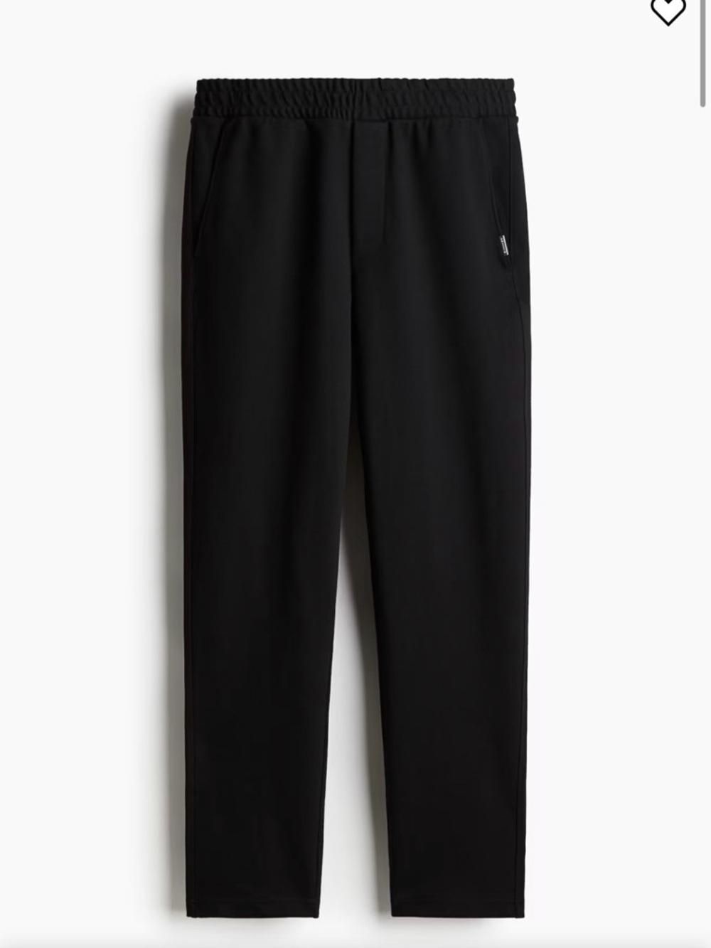 H&M Men’s Slim Fit Twill Joggers Black Elastic Waist Pants Size M SOLD OUT